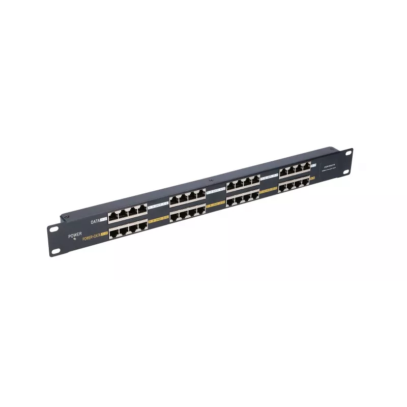 Extralink PoE injektor 16 port 16x 100Mb/s RJ45, Rackmount