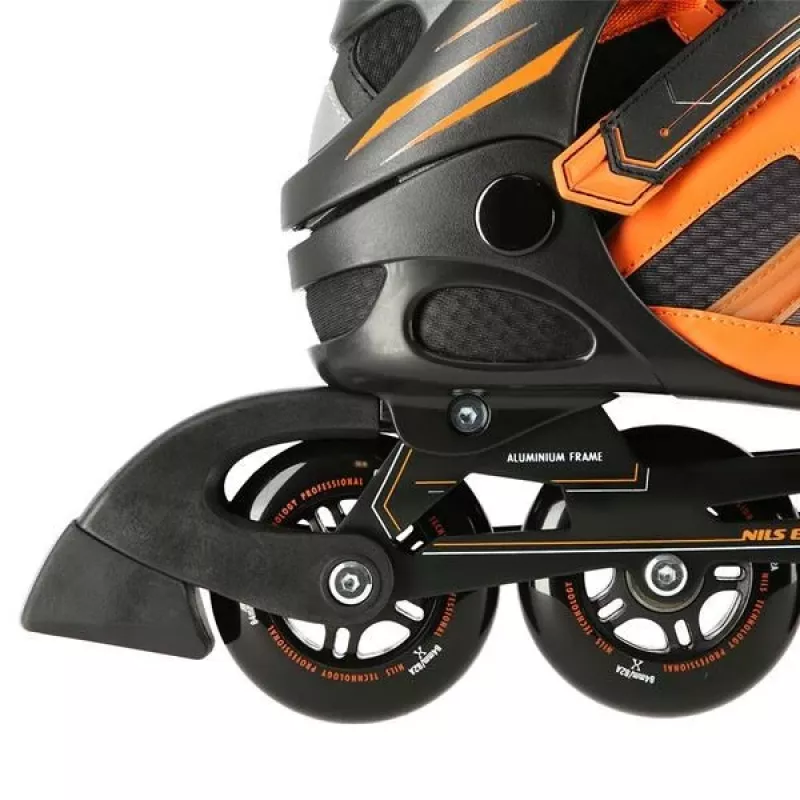 Inline korčule Nils Extreme NA14112 ČIERNA-ORANŽOVÁ VEĽ. 38