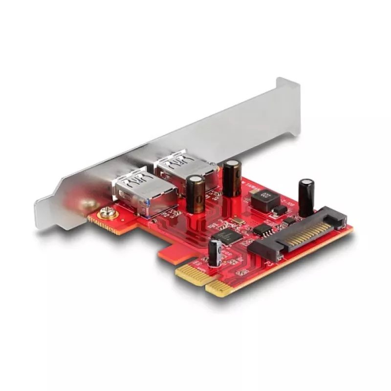 DeLOCK PCI Express x1 karta na 2 x USB 5 Gbps Type-A konektor samica Low Profile