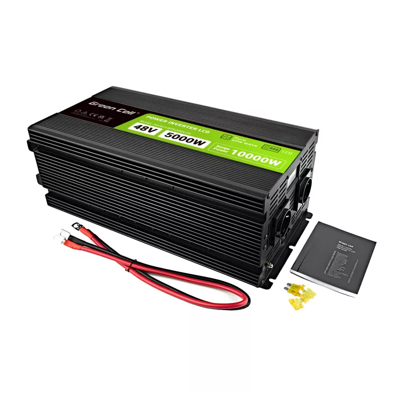 LCD menič 48V 5000W/10000W čistá sínusoida s displejom