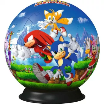 3D puzzle guľa Ravensburger Sonic the Hedgehog, 72 dielov, model 11592