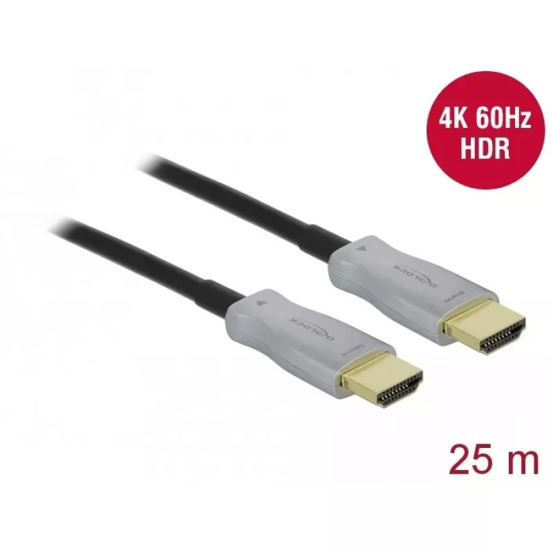 Aktívny optický HDMI kábel 4K 60 Hz 25 m DeLOCK 85016