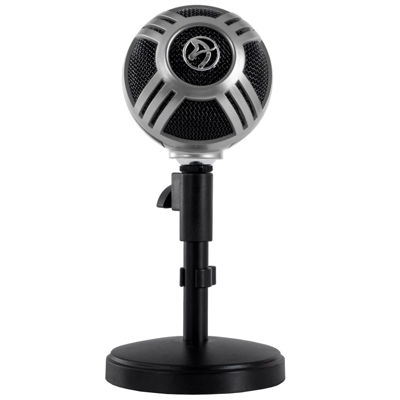 Arozzi Sfera stolný mikrofón, USB - chróm