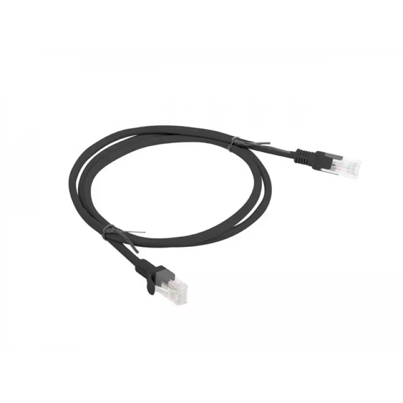 Sieťový kábel LANBERG PCU6-10CC-0100-BK RJ-45 Cat6 1 m čierny U/UTP