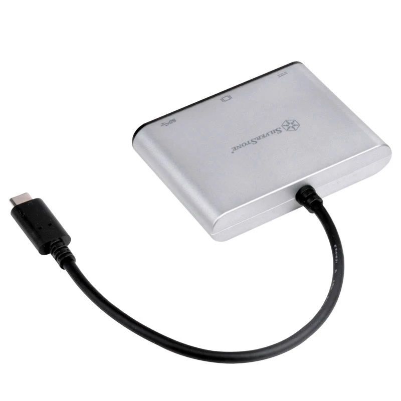 SilverStone SST-EP06C USB 3.1 Type-C na VGA / USB Type-C / USB Type-A adaptér-rozbočovač