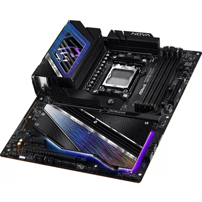 Základná doska ASRock X870 NOVA WIFI – AMD X870, socket AM5, ATX, 4× DIMM DDR5, 256 GB, Wi-Fi 7, 2,5 GbE