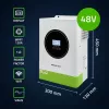 Hybridný solárny menič Off-Grid 6200W | 120A