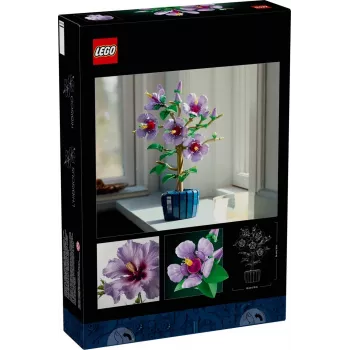 LEGO Botanical stavebnica Hibiscus Flower 10372 – 660 dielov, výstavný model, 250×360×130 mm