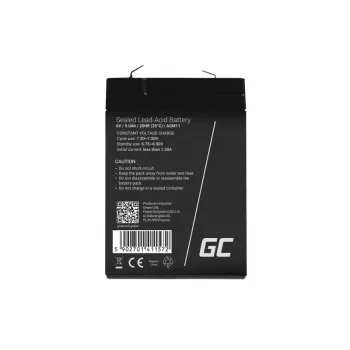 UPS akumulátor Green Cell AGM11 6 V 5 Ah olovená (VRLA) samostatný akumulátor, 70×100×47 mm, 780 g