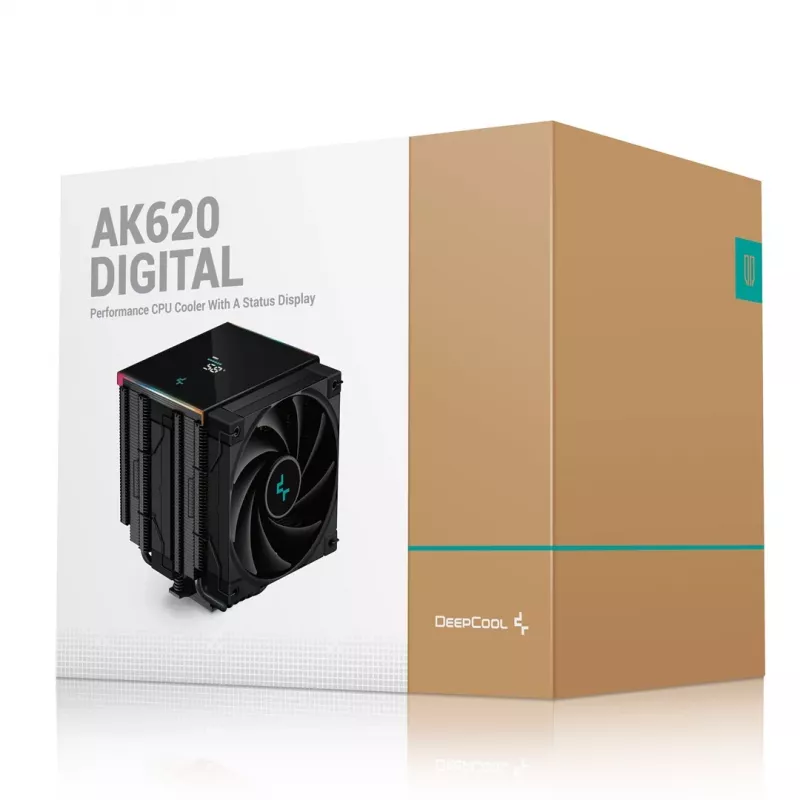 DeepCool AK620 DIGITAL procesorový vzduchový chladič 12 cm čierny 1 kus