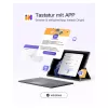 inateck klávesnica Surface sivá, Sureface GO 1-4 Com. QWERTZ