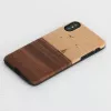 Puzdro na smartphone man and wood pre iPhone X/XS – model mare, čierna