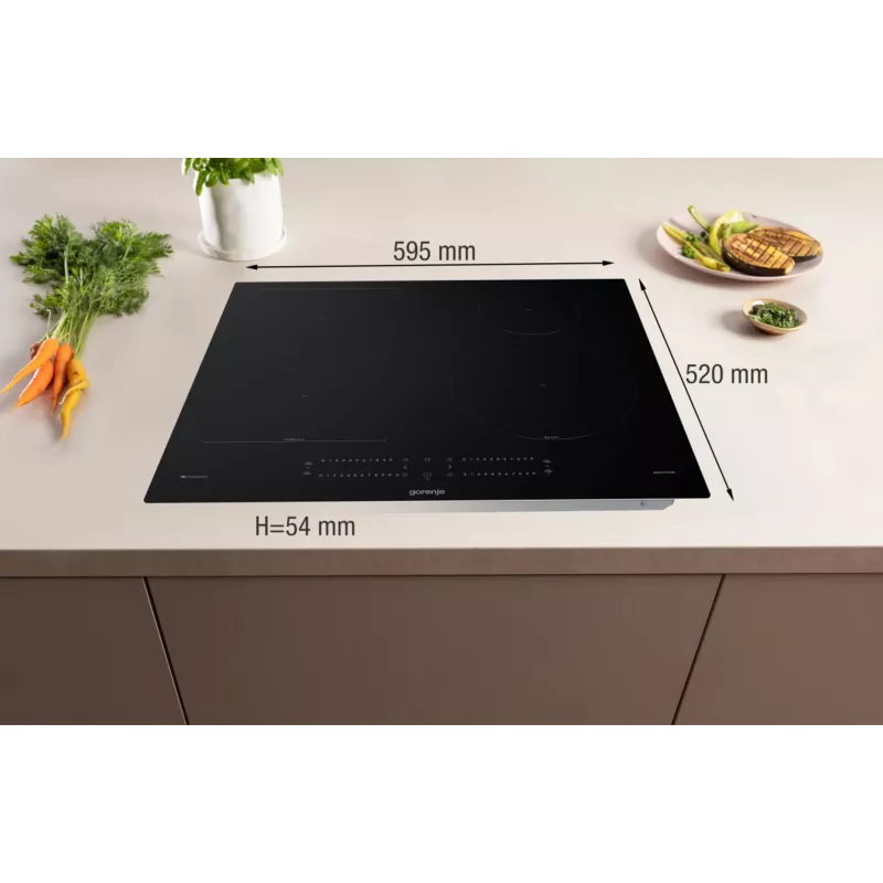 Gorenje GI6432BCWF čierna vstavaná 60 cm zónová indukčná varná doska 4 zóny
