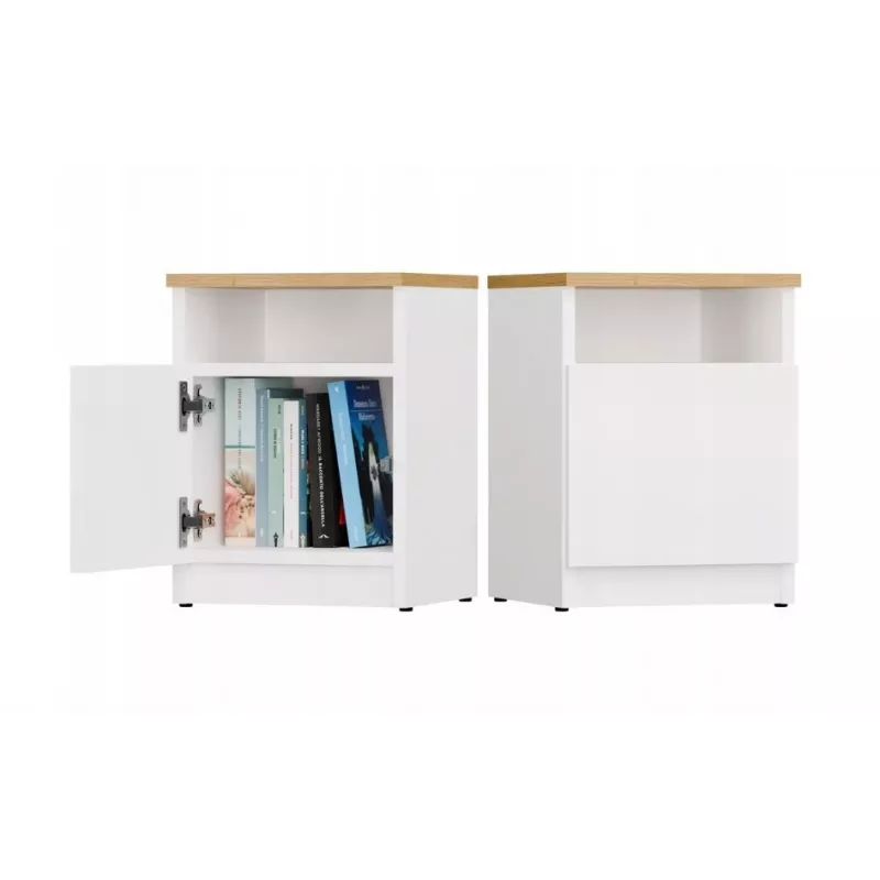 GALAX 30/1D biela/ARTISAN nočný stolík