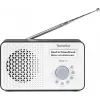 TechniSat VIOLA 200 digitálne rádio s budíkom DAB+, biela/čierna