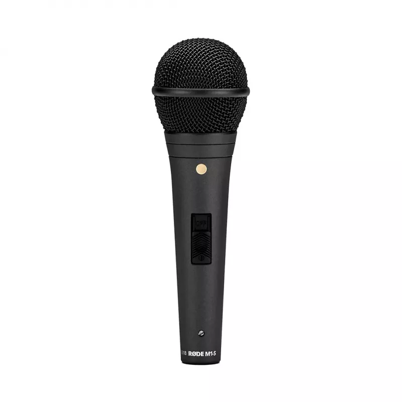 Dynamický scénický mikrofón RODE M1-S — 75–18000 Hz, citlivosť -56 dB, výstup 320 Ω, 187 mm, 360 g, čierny