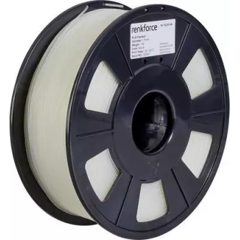Renkforce RF-4511200 3D tlačový materiál kyselina polymliečna (PLA) transparentná 1 kg (RF-4511200)