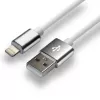 everActive kábel USB Lightning 1 m - biely, silikón, rýchle nabíjanie, 2,4A - CBS-1IW