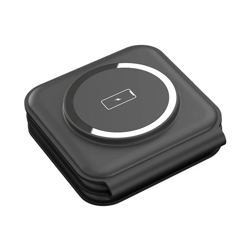 Choetech T588-F 3v1 magnetická bezdrôtová nabíjačka 15W (čierna)