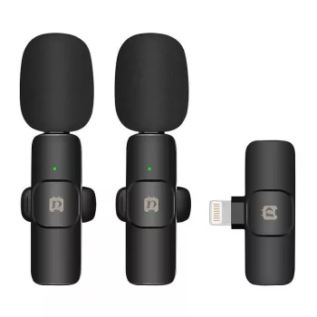 Puluz PU3150B Lavalier bezdrôtový mikrofón Lightning Type.