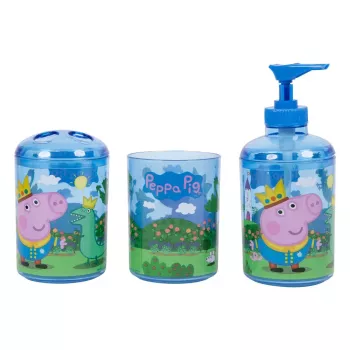 Kúpeľňová sada Peppa Pig 3369 — sada kúpeľňových doplnkov s dávkovačom a držiakom