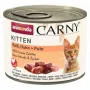 Mokré krmivo pre mačky animonda Carny Kitten — teľacie, kuracie & morčacie, 200 g