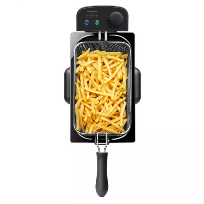 Fritéza Taurus Fry 3 Single – kapacita 3 l, 2000 W, nerezová oceľ, nastaviteľný termostat 150–190 °C