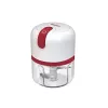 Beper P102ROB050 nabíjací sekáčik potravín cez USB, 0,25 L, 30 W, biely/červený