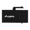 Keystone modul LANBERG KSU6-3000 — Cat6 U/UTP RJ-45 konektor samica na RJ-45 konektor samica, ploché prevedenie, čierny