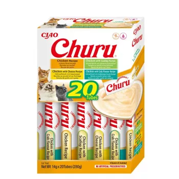 INABA Churu Variety Box Chicken – maškrty pre mačky – 20 x 14 g