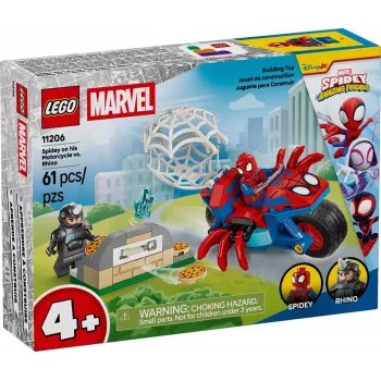 LEGO MARVEL 11206 Spidey na svojej motorke proti Rhino