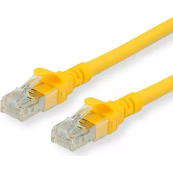ROLINE - Patch kábel - RJ-45 (M) na RJ-45 (M) - 5 m - UTP - CAT 6a - bezhalogénový, zaliate, lanko - Žltý (21.15.2725)