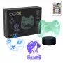 Stolná LED lampa MANTA SNL122RGB RGB 3D svetelná dekorácia, farebne meniace RGB, napájaná cez USB