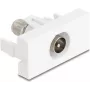Zásuvka IEC / F DeLOCK 90828 biela 75 Ω rovná