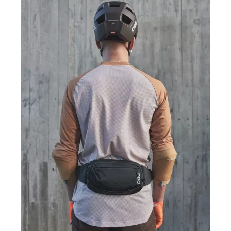 Bedrová taška POC Lamina Hip Pack, 2 l, čierna (Uranium čierna), unisex