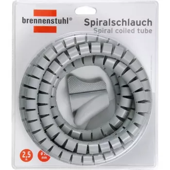 Brennenstuhl organizér káblov špirálová hadica L= 2,5 m, Ø= 20 mm, sivá