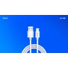 USB 2.0 kábel SAVIO CL-168, USB A (konektor samec) na USB C (konektor samec), 3 m, biely