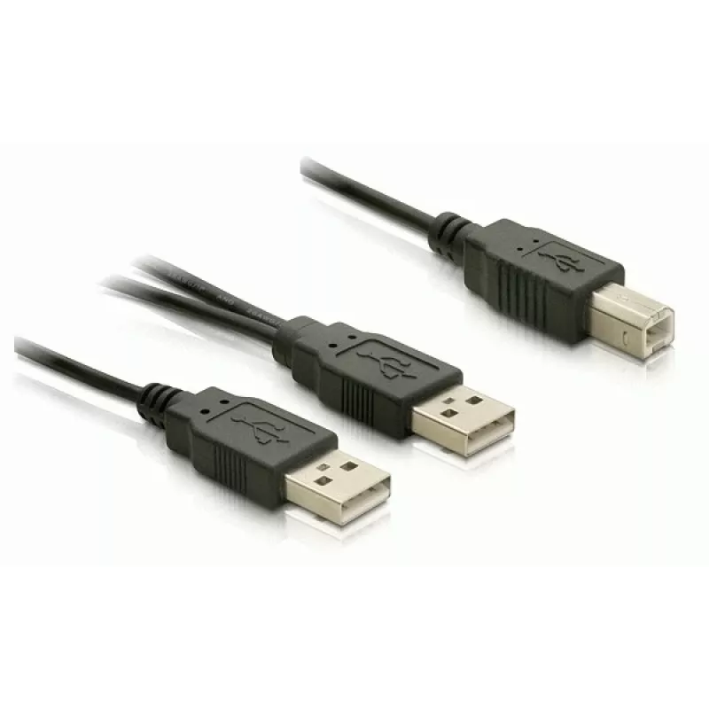 USB kábel DeLOCK USB-B/USB-A kábel 1 m čierny