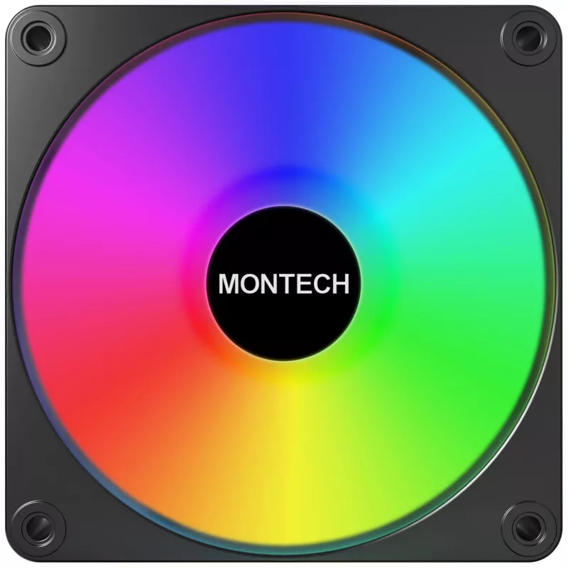 Montech GF120R V2 ARGB modul ventilátora do počítačovej skrine 12 cm čierny 3 kusy