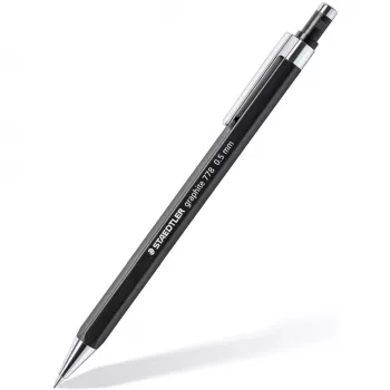 Mechanická mikrotužka Staedtler 778 05-9, 0,5 mm, šesťhranné telo, čierna, čierna tuhá