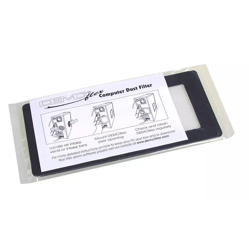 DEMCiflex DF0526 prachový filter 2x40 mm, štvorcový, čierno-biely