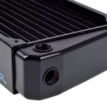 Alphacool NexXxoS XT45 - chladiaci blok - mosadz - meď - oceľ - čierna - 1/4 - 1,5 bar - 12 cm (14234)