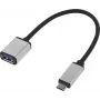 Renkforce RF-4888284 USB kábel 0,15 m 3.2 Gen 1 (3.1 Gen 1) USB-C USB-A čierny - strieborný (RF-4888284)