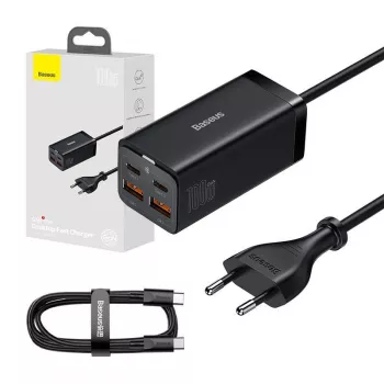 Baseus GaN3 100/ 65W stolová nabíjačka Quick Charge QC 3.04.0 USB-C Type-C nabíjačka telefónu pre iPhone15 Huawei Xiaomi MacBook notebook
