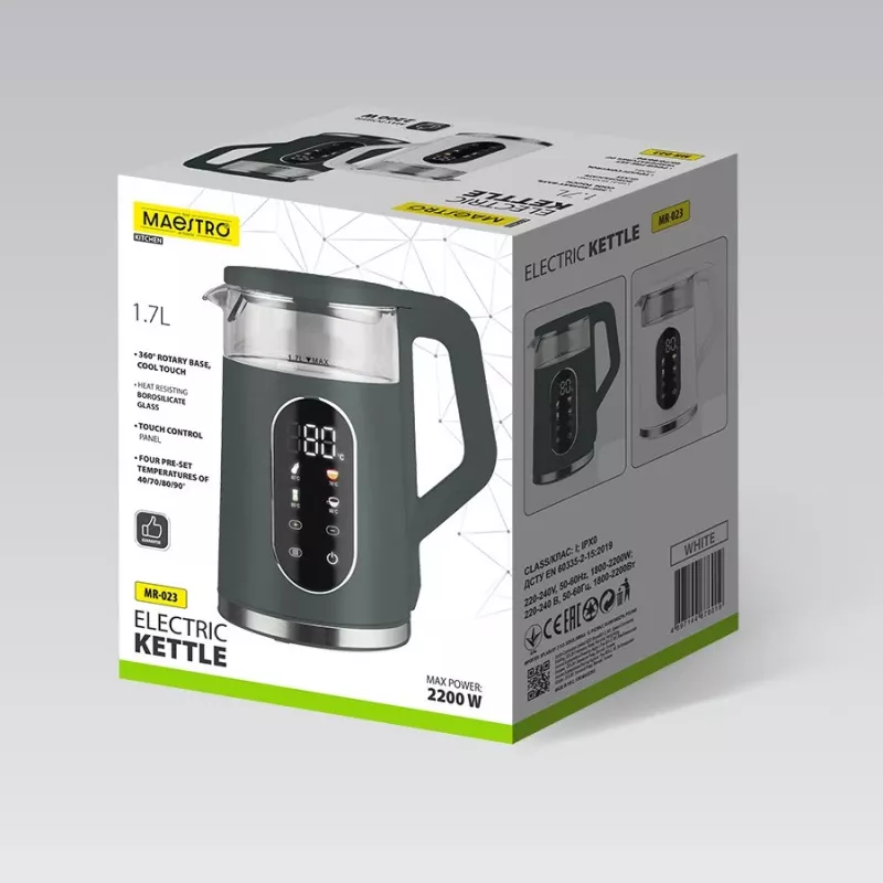 Kanvica Maestro MR-023-zelená 1,7 L 2220 W
