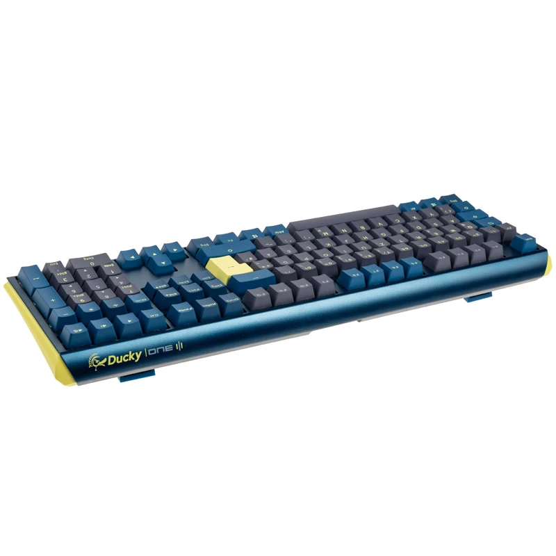 Ducky One 3 Daybreak RGB herná klávesnica USB nemecká čierna modrá zelená