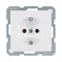 Zásuvka Typ F berker 47436089, 16 A, 250 V, biela, puzdro z duroplastu
