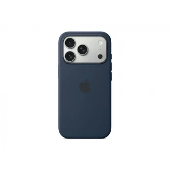 Silikónové puzdro Apple iPhone 17 Pro MagSafe Midnight kryt tmavomodré