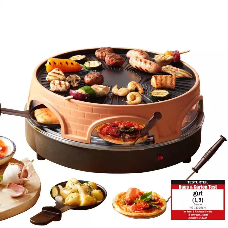 Emerio PO-113255.4 raclette gril 1500 W čierny, hnedý