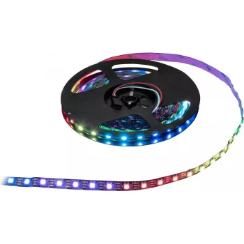 LED pixel pás EUROLITE 50530210 2,5 m RGB 5 V – adresovateľný LED pás, dĺžka 2,5 m, napájanie 5 V, RGB